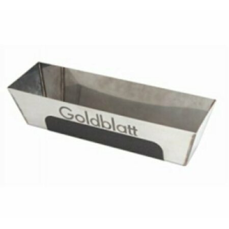 GOLDBLATT Stainless Steel 12 in. Heli-Arc Welded Mud Pan, Non-Slip Grip G05226